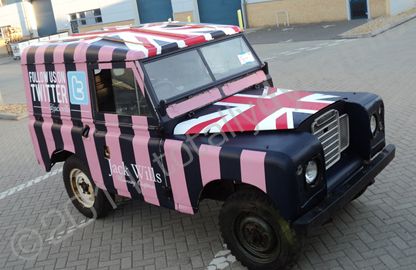 Land Rover 90 Defender for Jack Wills wrapped by Totally Dynamic South London