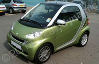 Smart Fortwo wrapped in printed wrap by Totally Dynamic North London