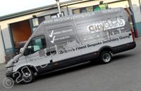 Iveco Daily wrapped in printed wrap by Totally Dynamic North London