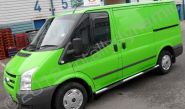 Ford Transit with gloss bright green wrap by Totally Dynamic North London
