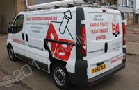 Vauxhall Van wrapped for ABM by Totally Dynamic Norfolk