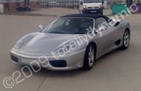 Ferrari F360 wrapped in gloss white by Totally Dynamic Leeds/Bradford