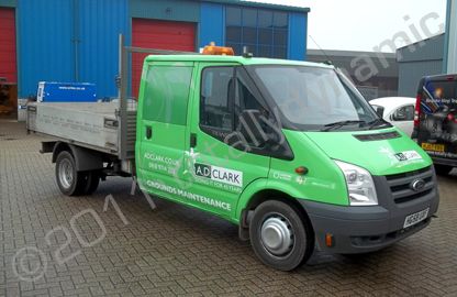 Ford Transit Crew Cab with printed wrap by Totally Dynamic Southampton