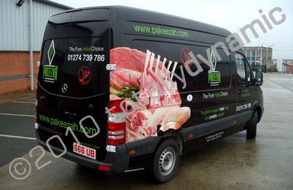 Mercedes van wrapped by Totally Dynamic Leeds Bradford