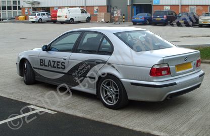BMW with added graphics by Totally Dynamic Leeds/Bradford