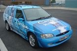 Ford Escort Estate - designed and wrapped by Totally Dynamic North London