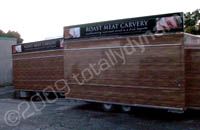 Catering trailers wrapped by Totally Dynamic South London