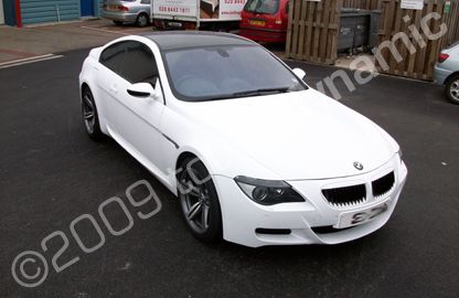 BMW M6 wrapped white by Totally Dynamic North London