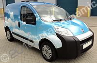 Fiat Fiorino van wrapped in printed vinyl wrap by Totally Dynamic South London