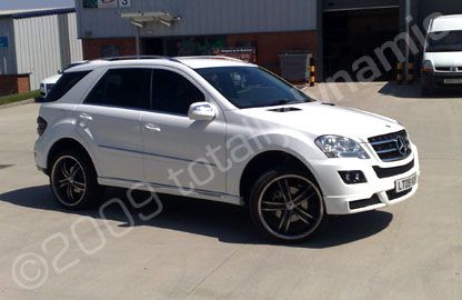 Mercedes ML wrapped white by Totally Dynamic Leeds/Bradford