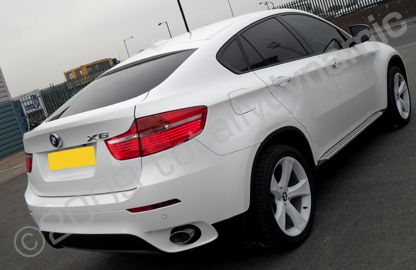 BMW X6 wrapped gloss white by Totally Dynamic North London