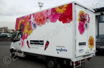 Luton van wrapped by Totally Dynamic North London