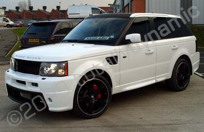 Range Rover Sport wrapped gloss white by Totally Dynamic Leeds/Bradford