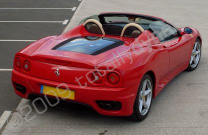 Ferrari F360 wrapped red by Totally Dynamic Leeds/Bradford