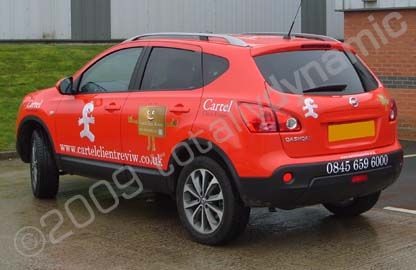 Nissan Qashqai wrapped by Totally Dynamic Leeds/Bradford