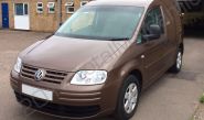 VW Caddy van fully wrapped in gloss metallic brown