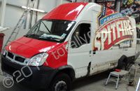 Iveco Daily wrapped with printed wrap by Totally Dynamic South London