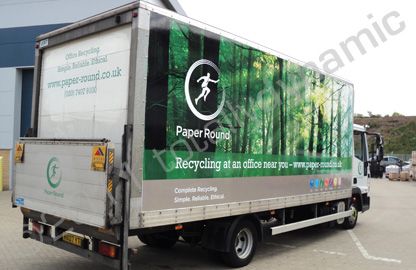 Iveco Eurocargo with printed wrap by Totally Dynamic South London