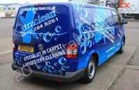 VW Transporter van with fully printed wrap by Totally Dynamic Norfolk