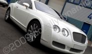 Bentley wrapped pearlescent white at Totally Dynamic North London