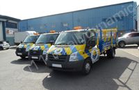 Ford Transit Pick-up Fleet for Hireman wrapped by Totally Dynamic North London