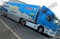 Truck wrapped for Chevrolet Race Team by Totally Dynamic North London