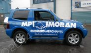 Mitsubishi Shogun fully vinyl wrapped for MPI Moran by Totally Dynamic North London