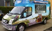 Ice Cream van wrapped in printed design by Totally Dynamic Norfolk