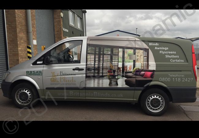 Mercedes Vito part-wrap for Britannia Blinds