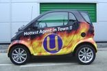 Smart car - designed and wrapped by Totally Dynamic North London