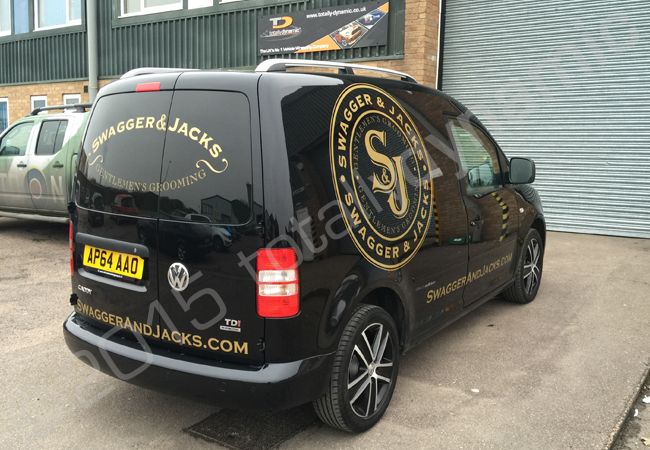 VW Caddy van vinyl wrapped for Swagger & Jacks by Totally Dynamic Norfolk