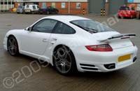 Porsche Turbo wrapped gloss white by Totally Dynamic Leeds/Bradford
