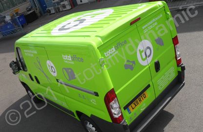 Citroen Relay van wrapped with printed design by Totally Dynamic North London