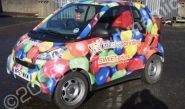 Smart Car Designed and wrapped by Totally Dynamic Central Scotland