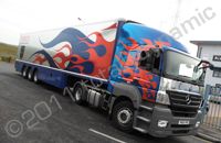 Articulated Lorry fully wrapped in printed Chrome by Totally Dynamic North London