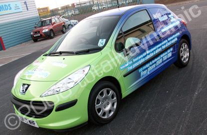 Peugeot Designed and wrapped for Carter Chemist