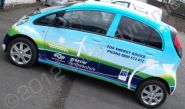 Peugeot ION fully wrapped in printed design by Totally Dynamic Central Scotland