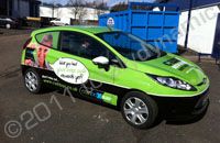 Fiesta wrapped in printed design by Totally Dynamic Central Scotland