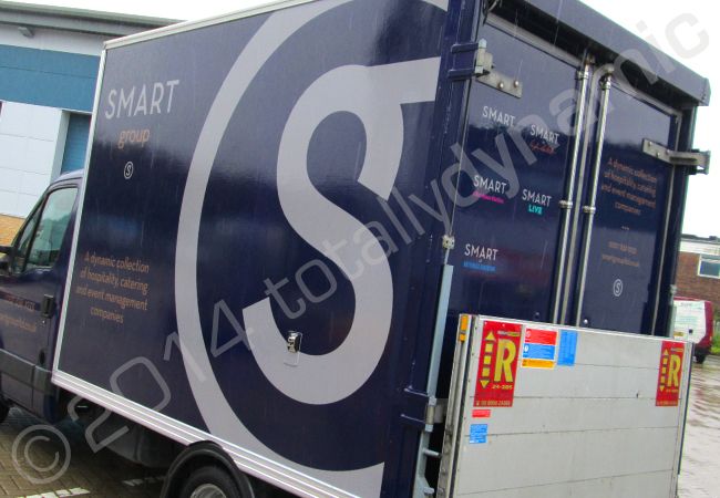Iveco Luton Box Van fully vehicle wrapped in a printed design fore the Smart Group by Totally Dynamic South London