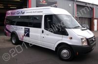 Ford Transit minibus #2 vinyl wrapped by Totally Dynamic Lincolnshire