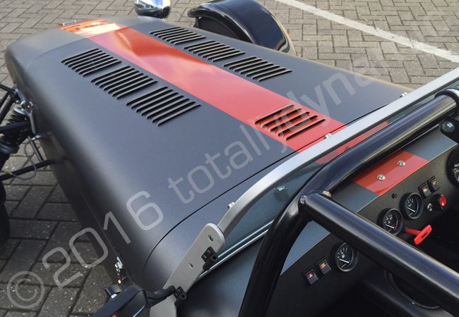 Caterham vinyl wrapped in matt metallic grey vinyl