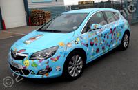Vauxhall Astra wrapped by Totally Dynamic North London