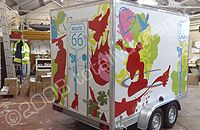 Exhibition Unit & Trailer wrapped by Totally Dynamic North London