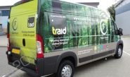Fiat Ducato van wrapped in printed wrap by Totally Dynamic South London