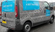 Nissan van wrapped for A Suit That Fits by Totally Dynamic North London