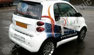 Smart Fortwo wrapped in printed wrap by Totally Dynamic North London