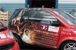 Smart Cars - designed and wrapped by Totally Dynamic North London