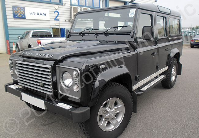 Land Rover Defender fully wrapped in a printed vinyl car wrap for Push Supplements by Totally Dynamic North London