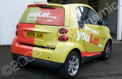 Smart Car Wrapped by Totally Dynamic Central Scotland