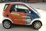Smart car - wrapped by Totally Dynamic Leeds Bradford